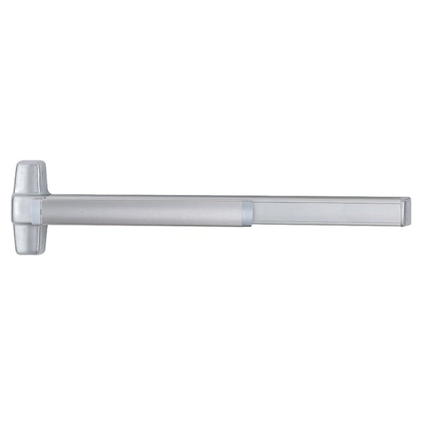 Grade 1 Concealed Vertical Rod Exit Bar, 36-in Fire-Rated Device, 80-in to 100-in Door Height, Exit